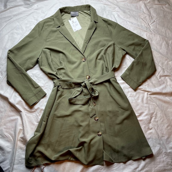 ASOS Curve Dresses & Skirts - ASOS Button Down Tie Knot Dress